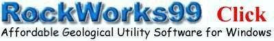 RockWorks98 for Windows - Easy-to-use software that offers graphic output of a variety of maps (point, contour, color-filled, and 3D surface maps), strip logs, hole to hole cross sections, fence diagrams, 3D stratigraphic diagrams, 3D solid model diagrams, general data plots, rose and stereonet diagrams, and more. RockWorks also offers isopach, volume, and trend surface residual computations that are presented as reports. Advanced 2D and 3D volumetrics include easy-to-use thickness, overburden, and data filters. RockWorks98 reads a variety of data types (drill hole formation elevations, XYZ data, lineations, etc.) from a built-in spreadsheet-style data window